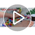 Lilaly 50 PCS 5/8" Rose Red Resin Sewing Buttons - 4 Holes