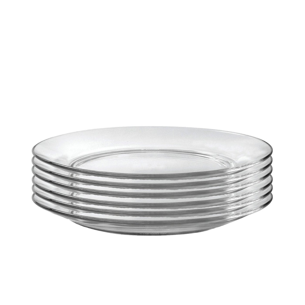 Duralex Lys Clear Glass 11 Inch Dinner Plate, Set Of 6