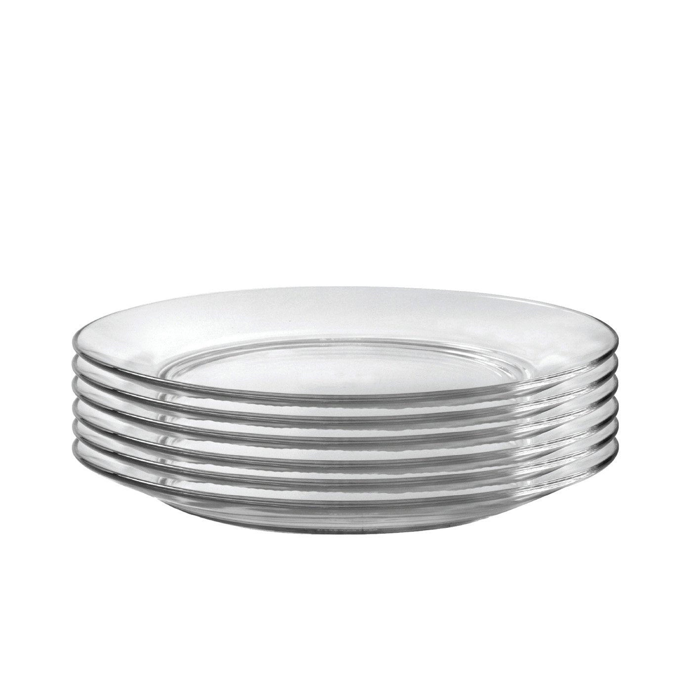 Duralex Lys Clear Glass 11 Inch Dinner Plate, Set Of 6