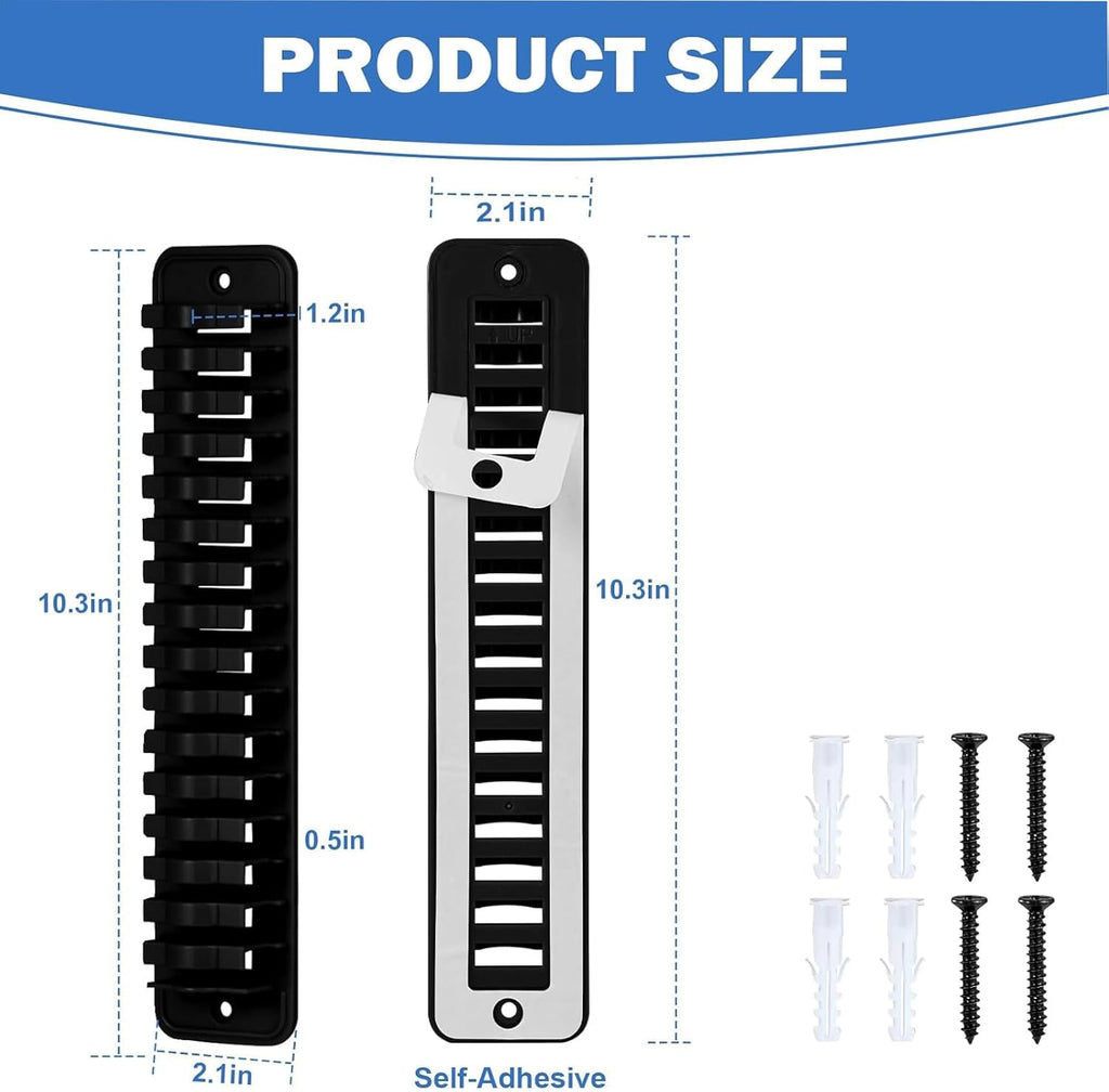 MAGTSMEI Baseball Cap Organizer - Vertical Hat Rack for Closet & Door, Large Capacity, Space-Saving Design (Black)