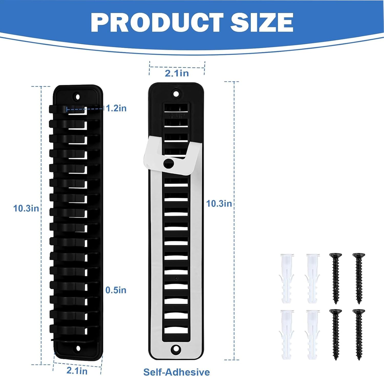 MAGTSMEI Baseball Cap Organizer - Vertical Hat Rack for Closet & Door, Large Capacity, Space-Saving Design (Black)