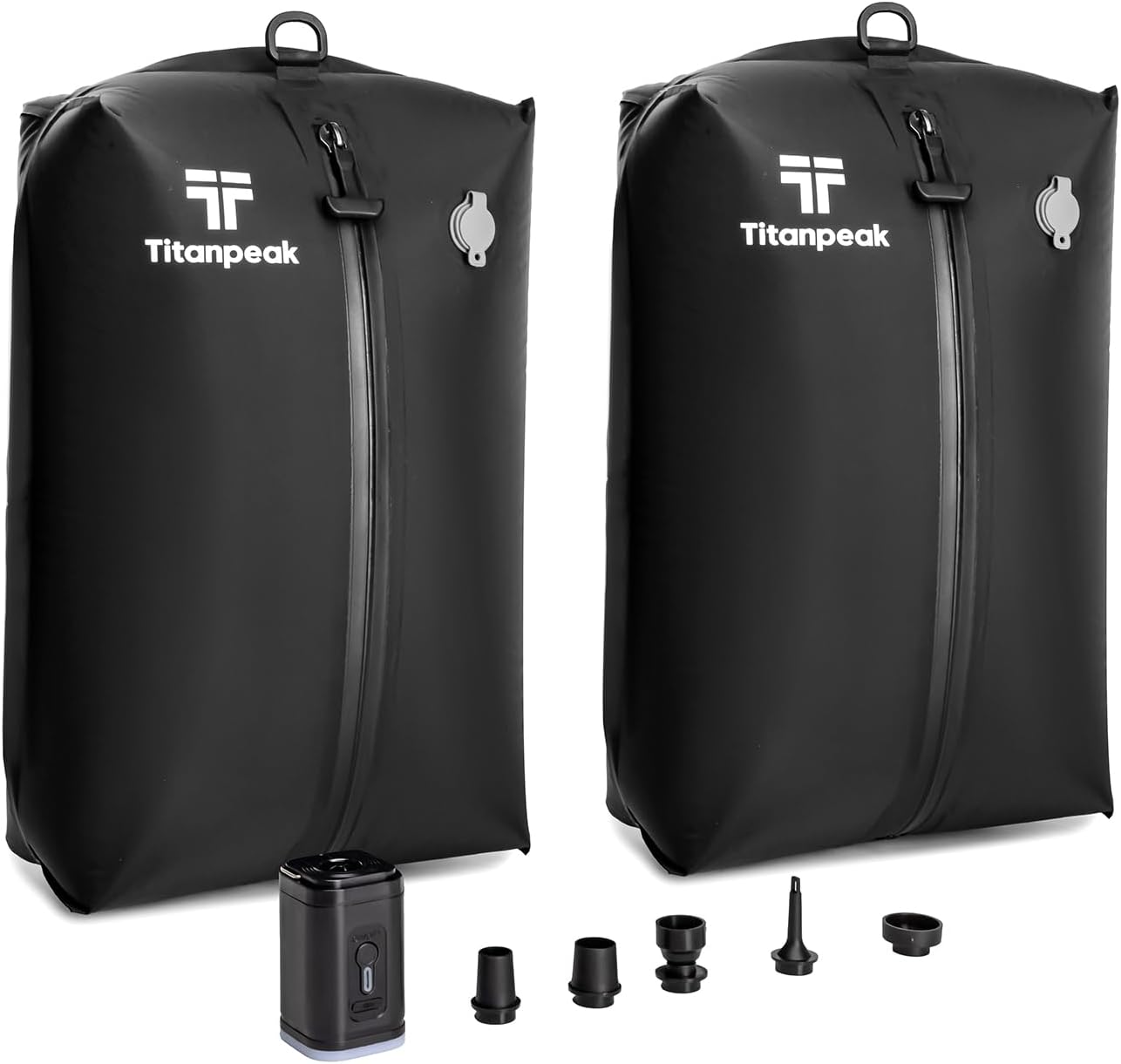 Skiennix Vacuum Bags for Travel Luggage - Reusable Waterproof Compression Bags (2PCS + 1 Pump, 17L)