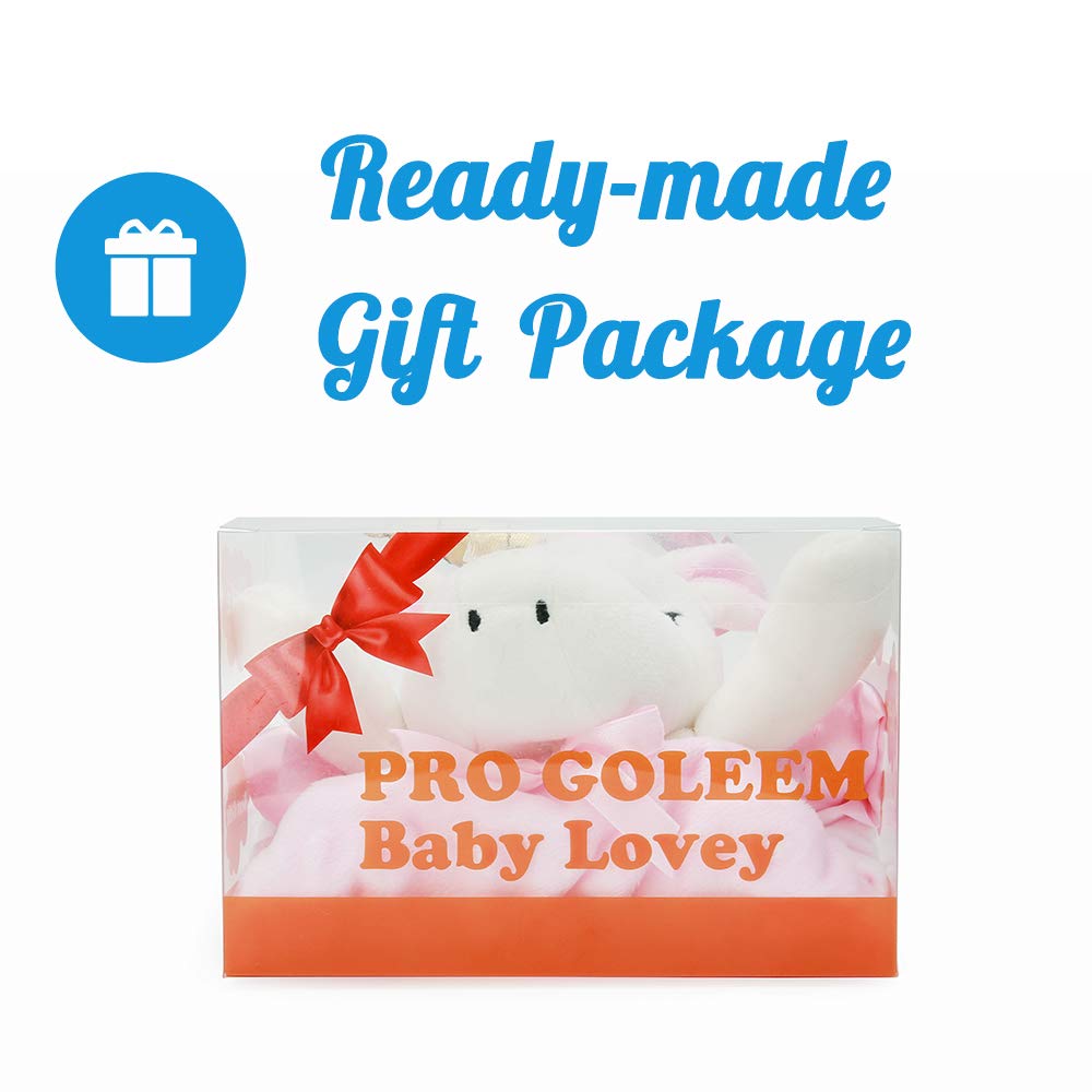 Pro Goleem Unicorn Lovey | Soft Plush Pink Security Blanket for Babies | 16-Inch Snuggle Toy