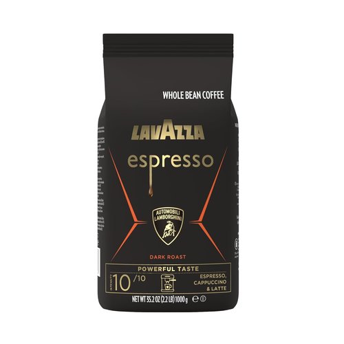 Lavazza Espresso Whole Bean - Dark Roast Arabica & Robusta Blend - 2.2 lb Bag