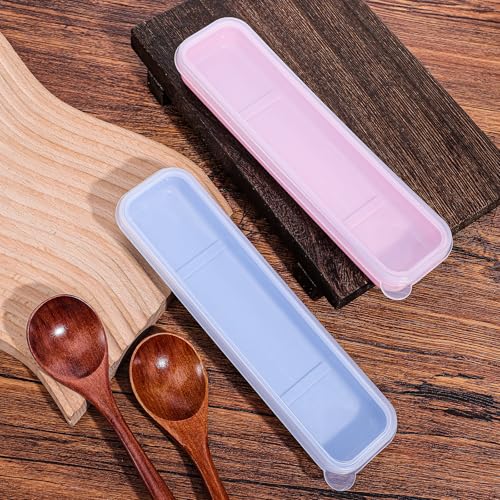 Aysatogc Portable Utensil Holder Set - 2 Pcs Lunch Box Cutlery Case