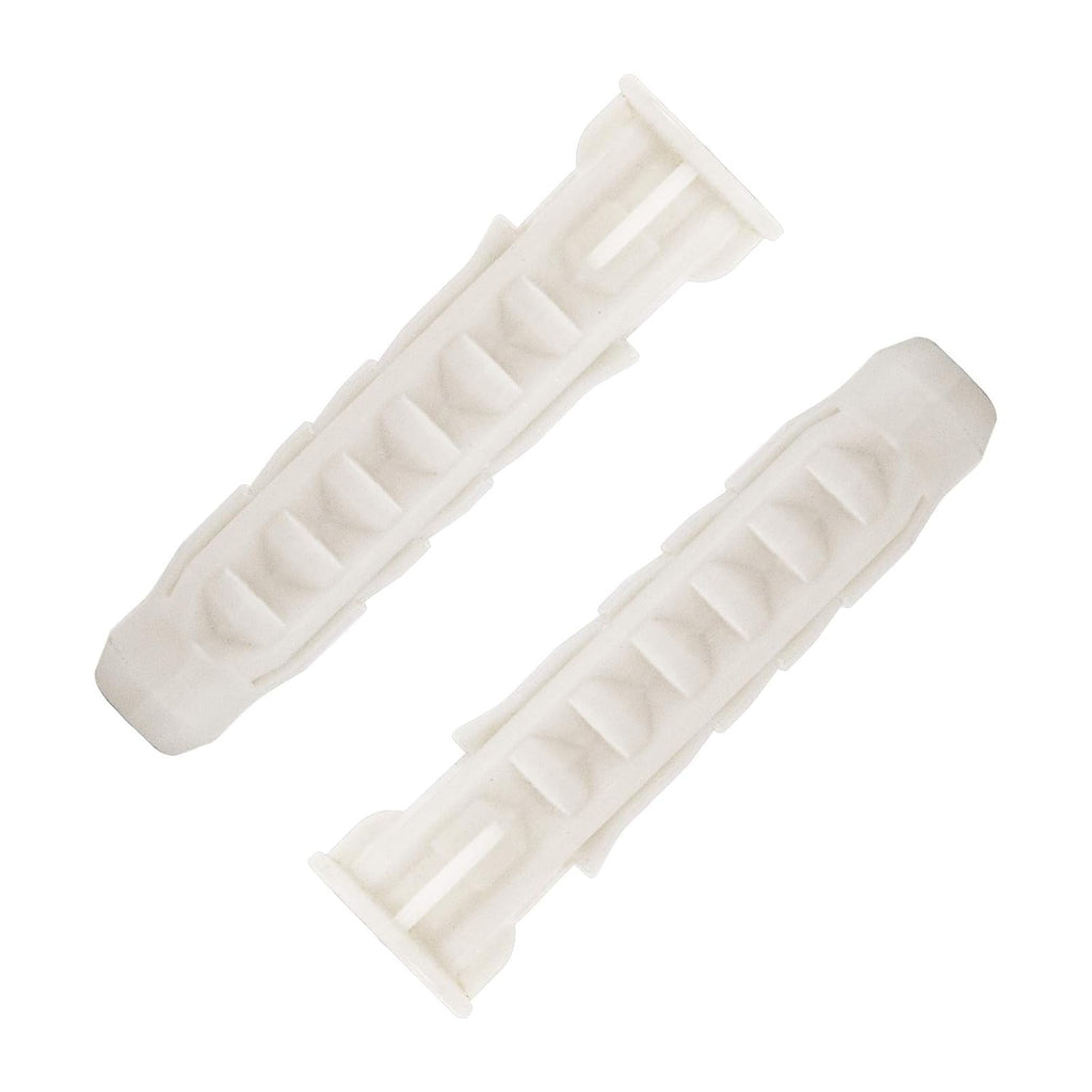 Mounting Dream Concrete Wall Anchors - 10X50mm Plastic Anchor Bolts for TV Wall Mounts | 6pcs White