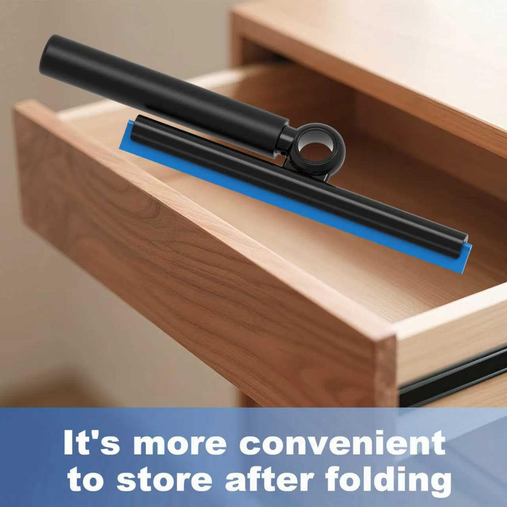 EHOMGUI Shower Squeegee for Glass Doors, Squeegee with Long Handle, Telescoping Squeegee for Shower, Extendable Window Cleaner Tool for Car Windows, Tile Walls, Sliding Door, Shower Glass Door