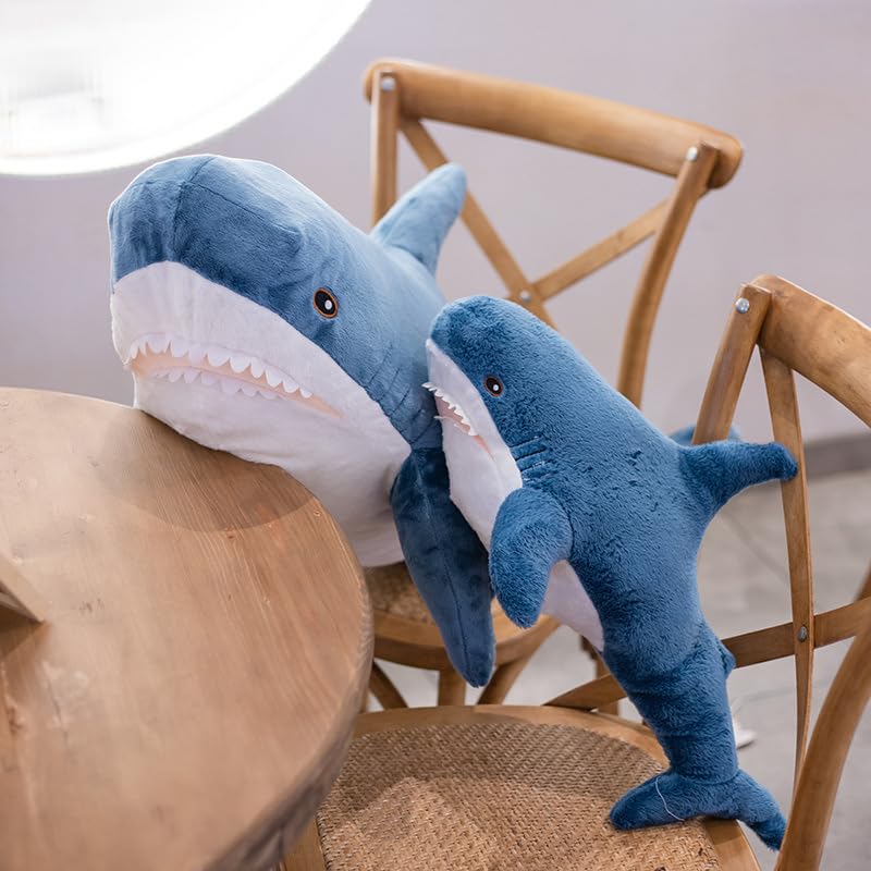 Giant Shark Plush Toy - 31 Inch Soft Cushion for Kids & Home Decor