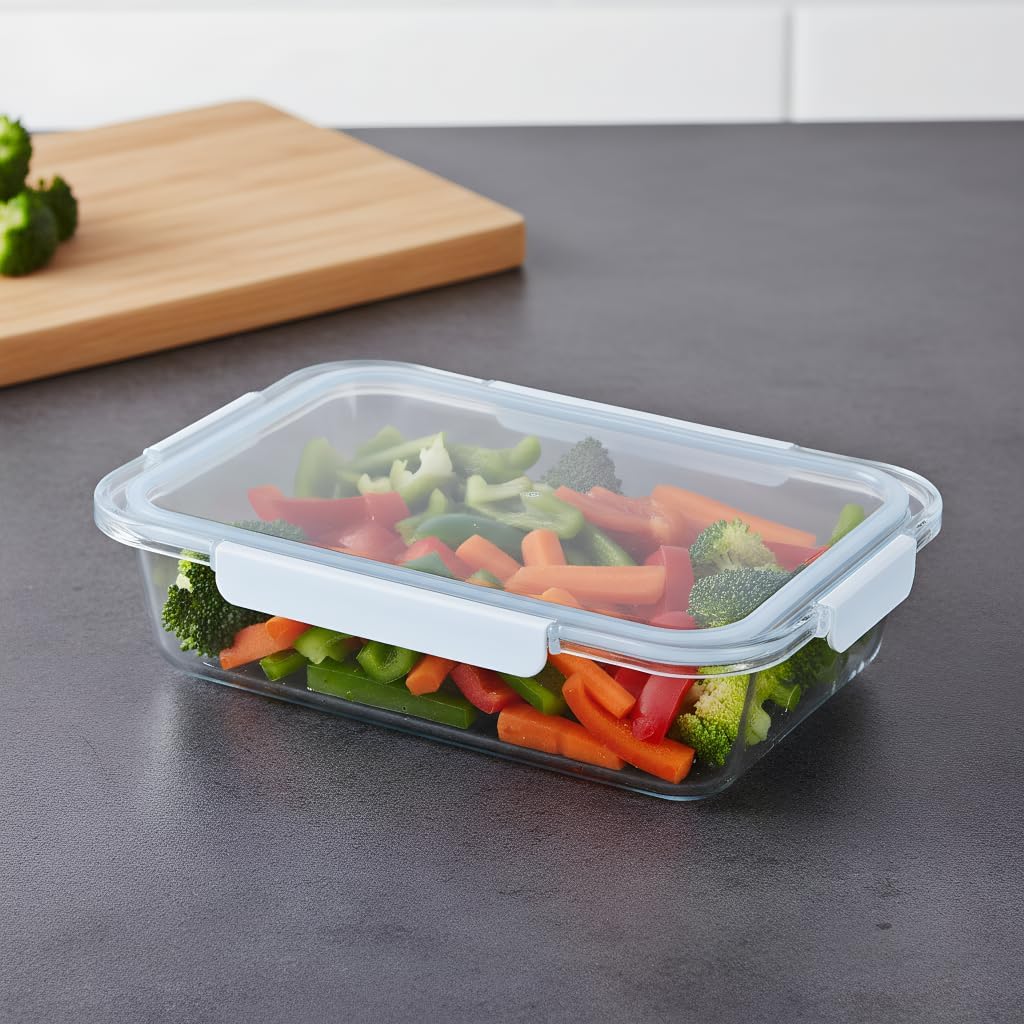 Pyrex 9x13-Inch Deep Glass Bakeware Dish - Airtight Lid for Versatile Baking & Meal Prep