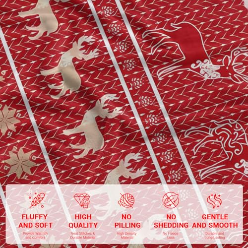 Christmas Blanket 40"x60" - Soft Flannel Holiday Throw for All Ages