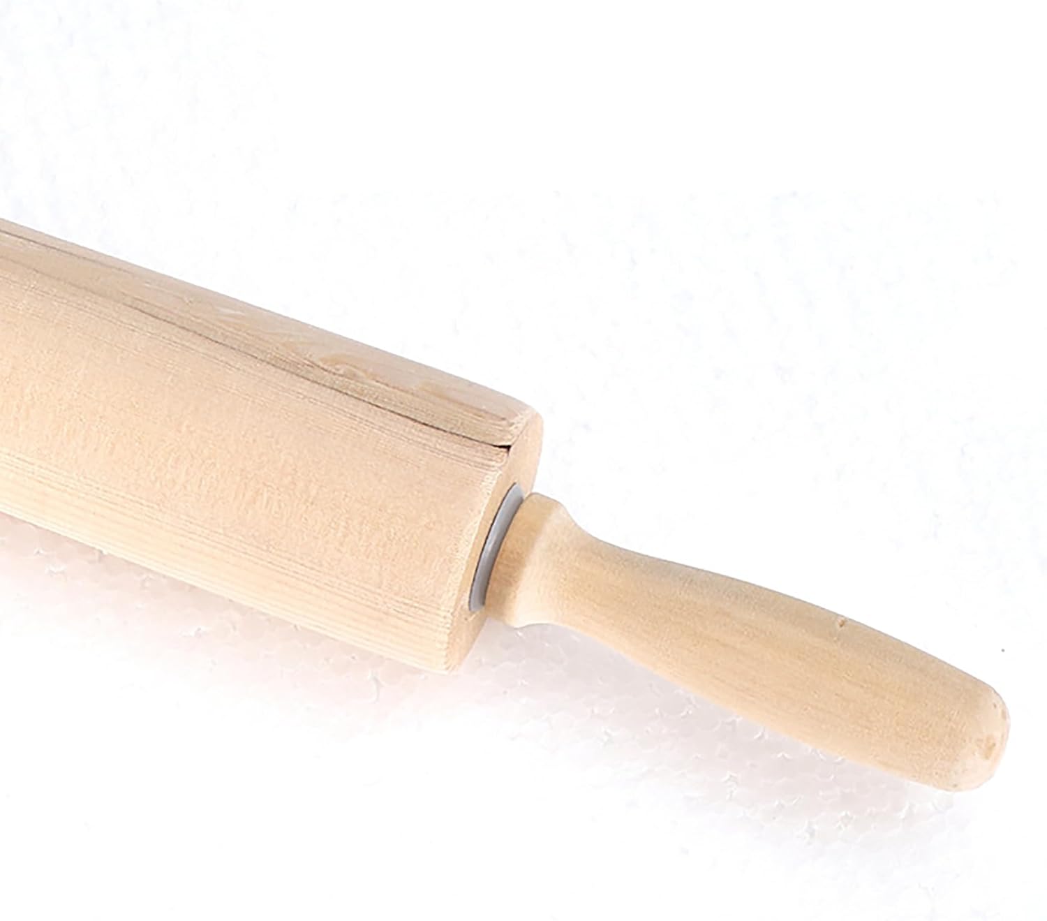 Skiennix 13.8 Inch Wooden Rolling Pin - Perfect for Kneading Dough for Bread, Pizza, Cookies, Noodles