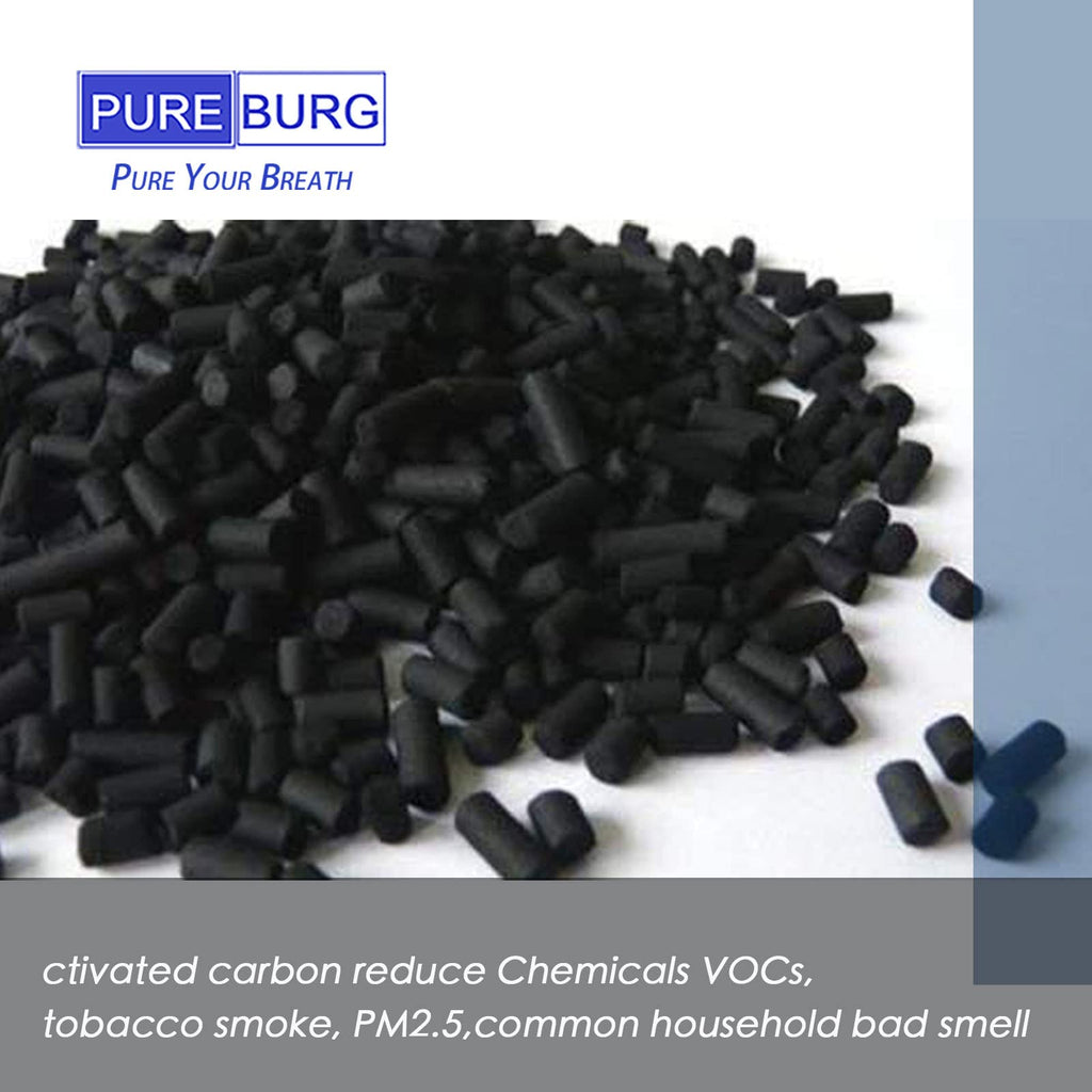 PUREBURG F1702HE Replacement Filter Compatible with Hunter HT1702 10200 Air Purifier, Part F1702HE/2 (30612), 2-Pack H13 HEPA Activated Carbon 2-in-1