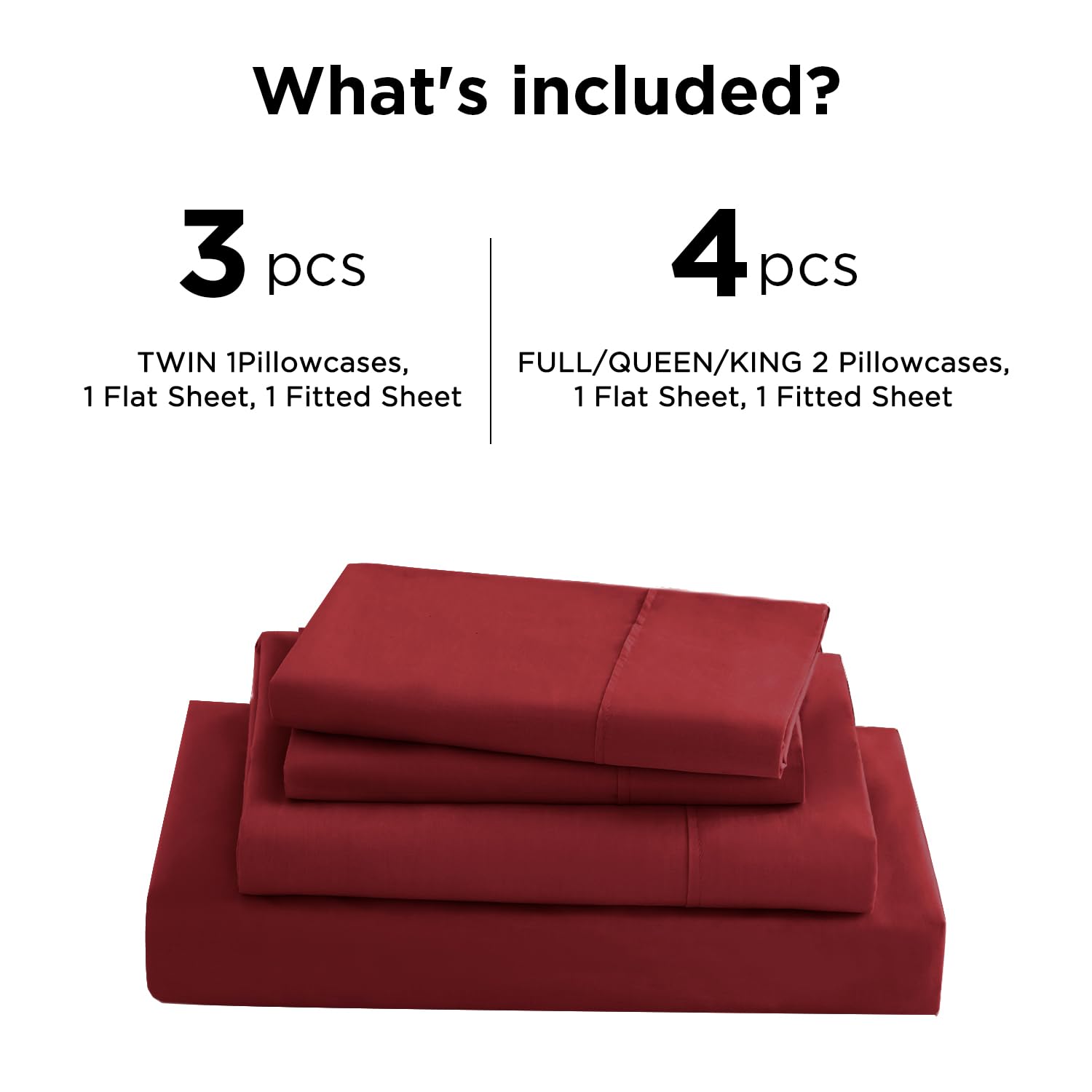 ILVOE Queen Size Sheet Set 4 Pieces, Breathable and Soft Queen Bed Sheets Set, Brushed Microfiber Sheets with Deep Pockets, Easy Care, Light Blue