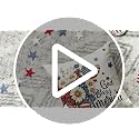 4th of July Throw Pillow Cover - God Bless America Daisy Pattern 18x18 Inch Independence Day Decor Cushion Case