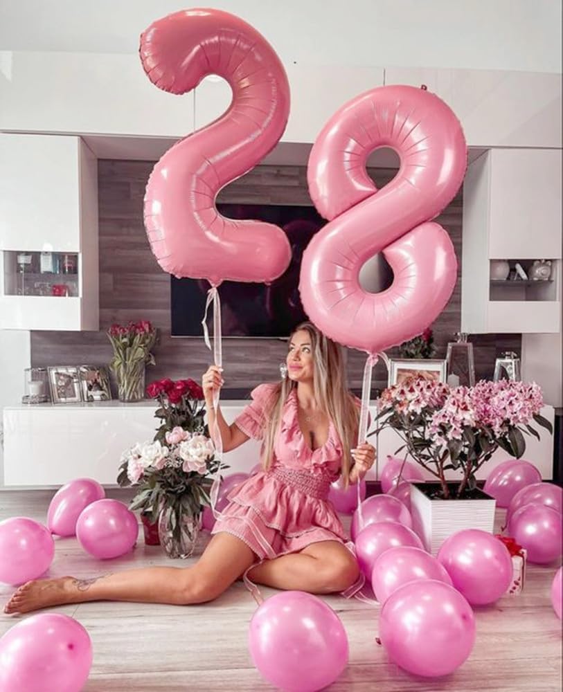 Number 6 Balloon 40 Inch - Pastel Pink Birthday Decoration for Boys & Girls | Perfect for 6th Birthday Celebrations
