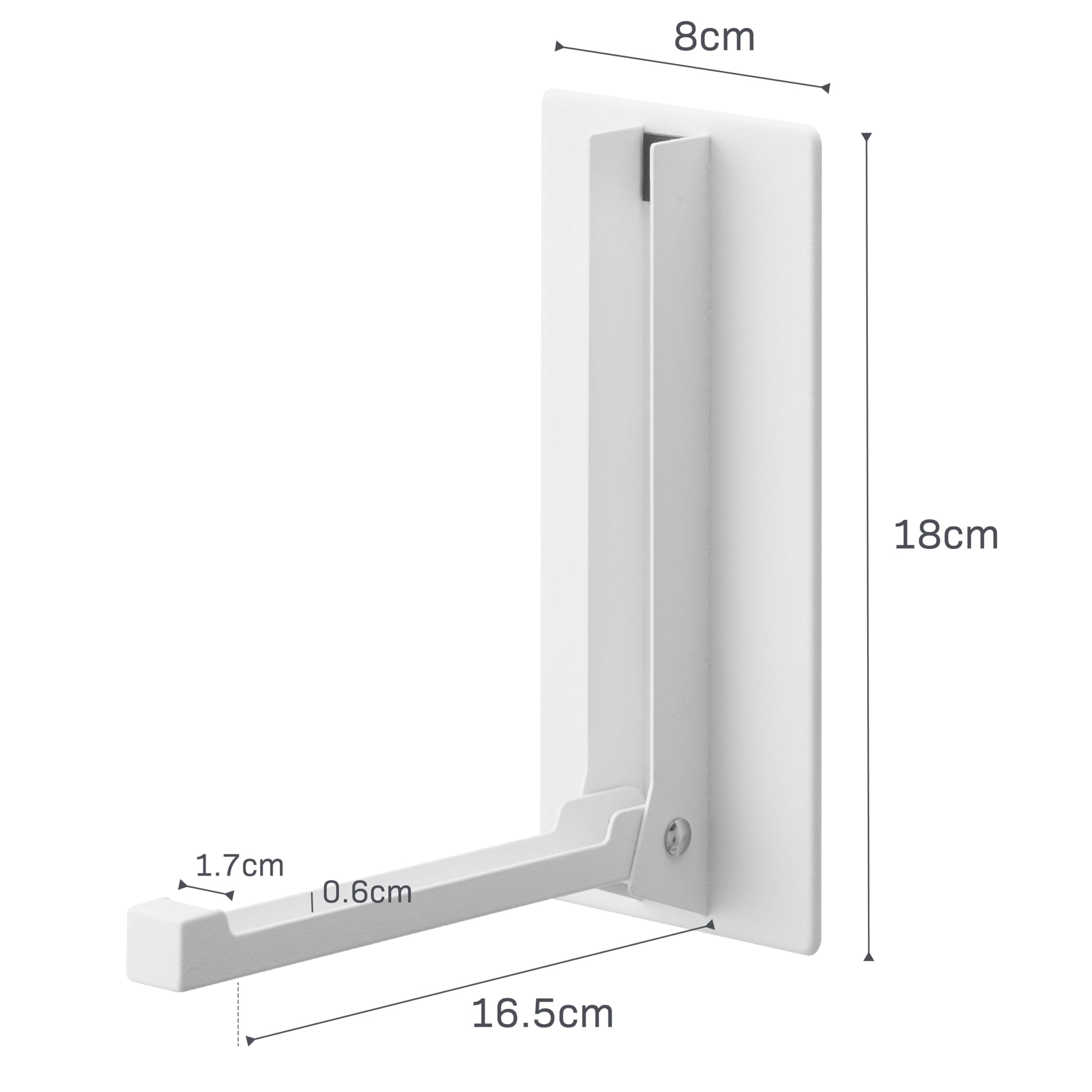 YAMAZAKI Home Tower Magnetic Folding Hook for Wall Door Or Refrigerator, Collapsible Coat, Bag Or Umbrella Metal Hanger - Steel
