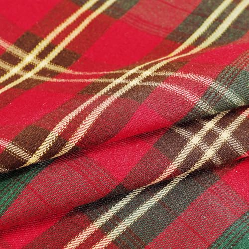Christmas Plaid Pillow Covers 18x18 Inch Set of 2 - Vintage Tartan