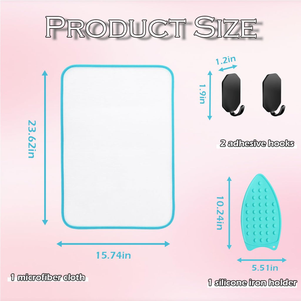 Portable Ironing Blanket Thick Ironing Mat Anti Slip for Table Top Foldable Over The Door Ironing Board Ideal for Home, Travel mall Spaces（Large 47.2"×23.6"）
