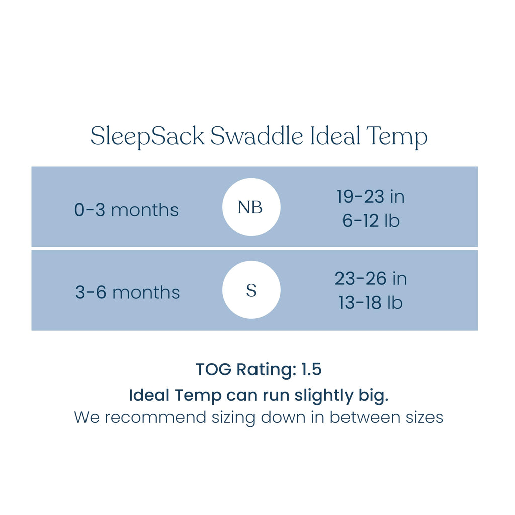 HALO Baby Sleepsack Swaddle Wearable Blanket, 3-Way Adjustable Infant Sleepsack, TOG 1.5, Ideal Temp, Heather Grey/Aqua, Newborn, 0-3 Months, 6-12 Pounds