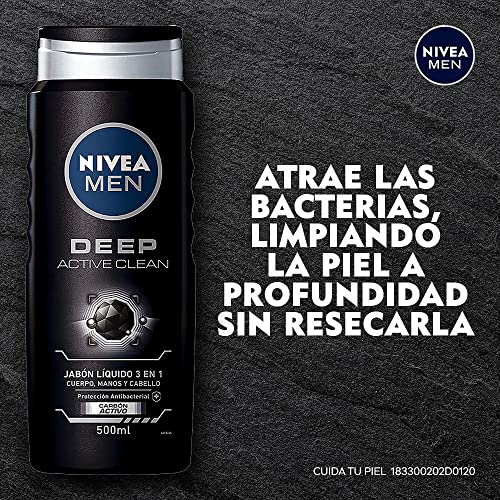 NIVEA MEN Active Clean Charcoal Body Wash 16.9 oz