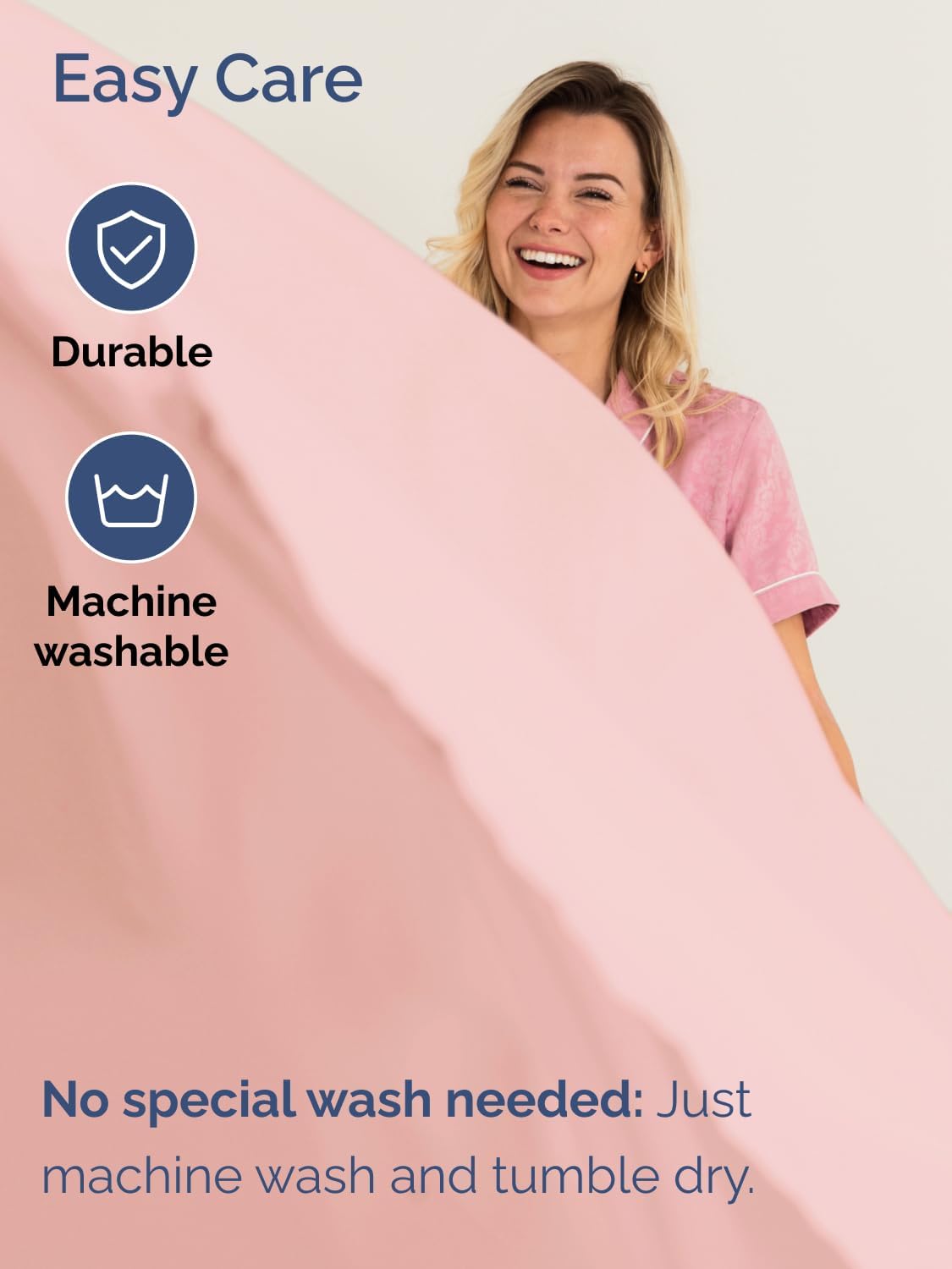 Skiennix Extra Deep Split King Sheet Set - 7 Piece Breathable Cooling Bedding - Soft Wrinkle-Free Baby Pink