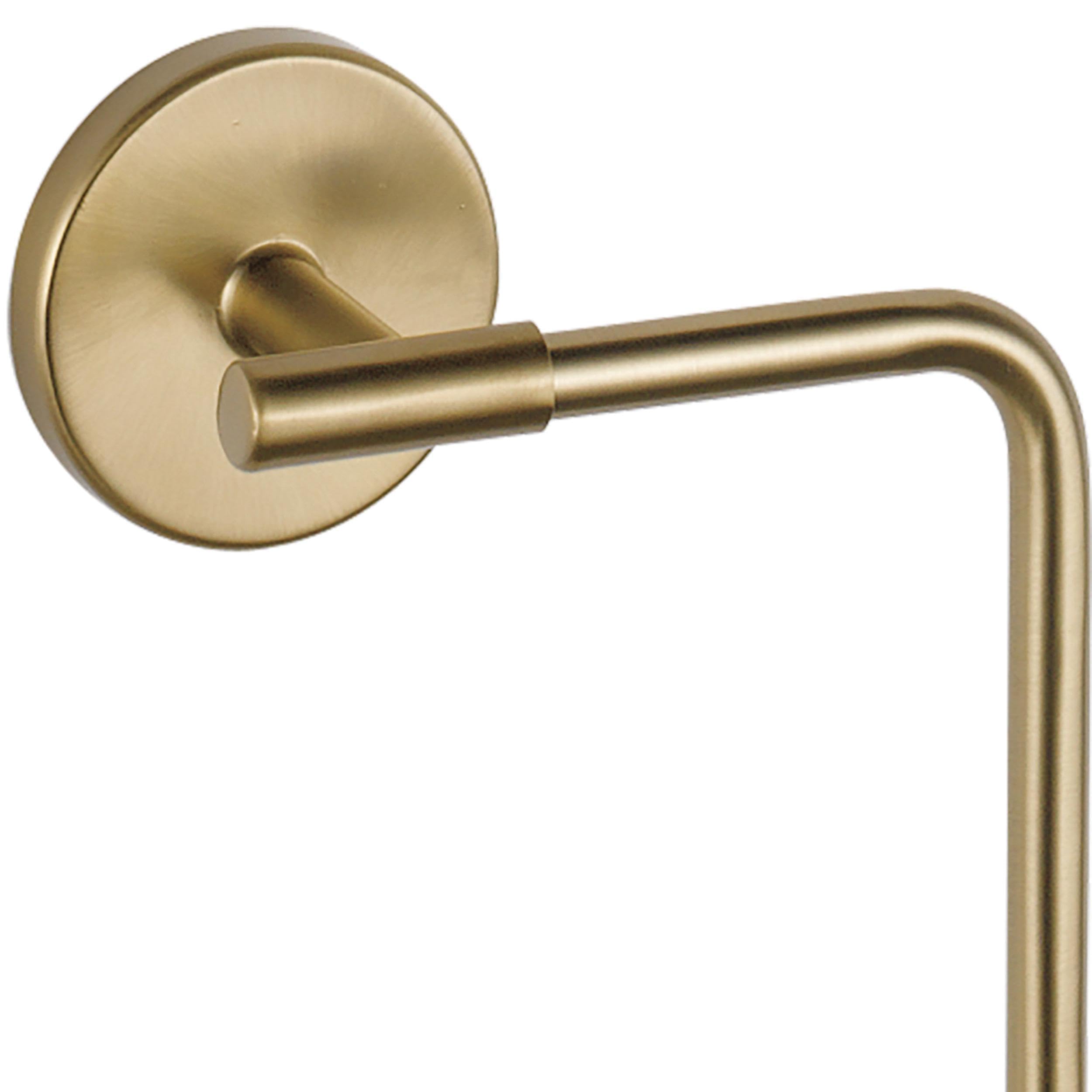 COVIXXIO Hand Towel Holder Champagne Bronze Towel Racks for Bathroom Wall Square Towel Ring Holder for Bath Towel Hanger for Kitchen, Bathroom Accessories (Squre (Screw))