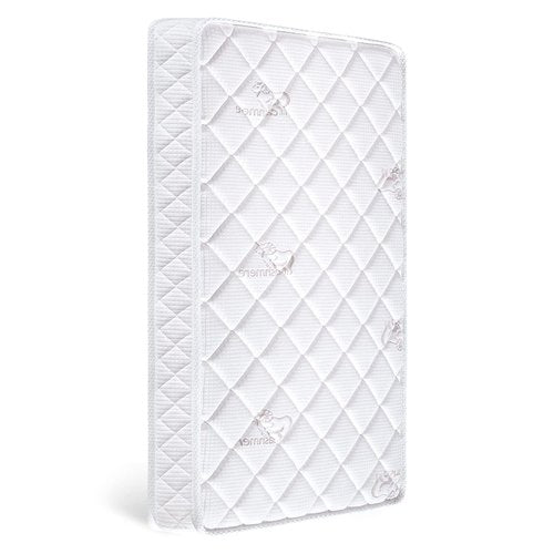 Letmxiu Premium Crib Mattress - Hypoallergenic 5" Thick Firm Soft Design | 100% Knitted Fabric, Fits Standard Cribs & Toddler Beds