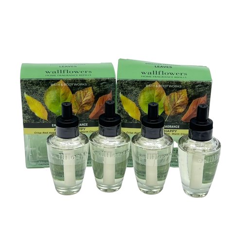 Bath & Body Works Slatkin WallFlower Bulb Refills - Leaves - Two Boxes, Four Bulbs!