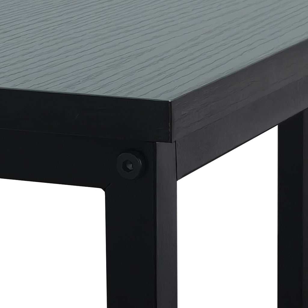 Mordchil HF Narrow Console Table, 29.5" Small Entryway Table, Thin Hallway Tables, Slim Sofa Side Tables for Hallway, Living Room, Bedroom, Foyer, Wood-Grained Black