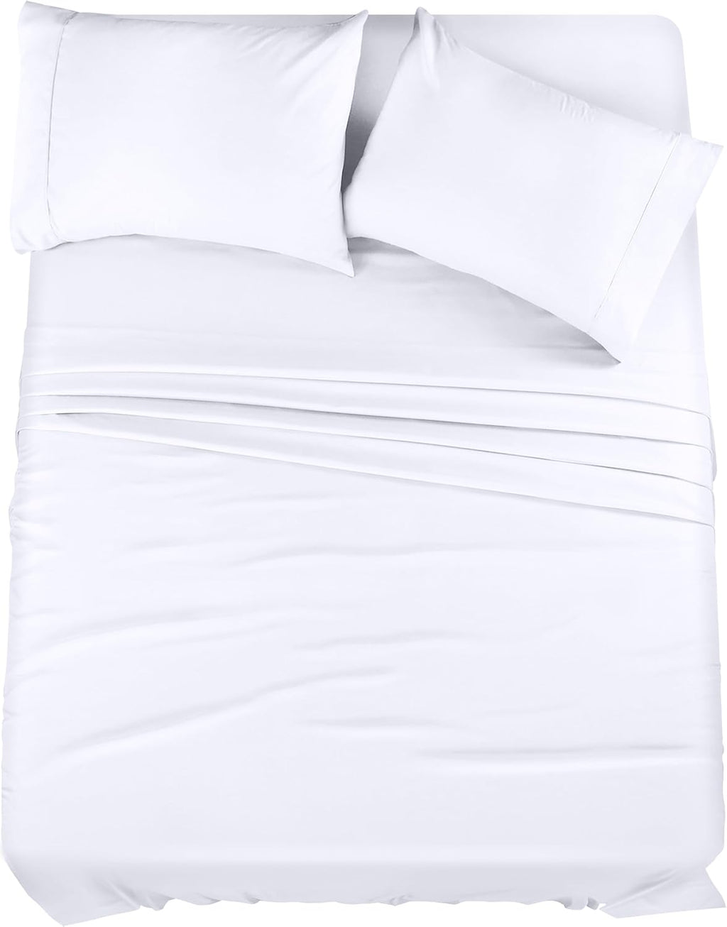 Utopia Bedding King Size Sheet Set - Soft Brushed Microfiber - 8-Piece Bulk Pack - Deep Pockets - Fade Resistant (White)