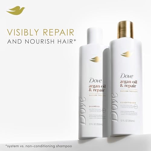Dove Argan Oil & Repair Shampoo for Damaged Hair 12oz