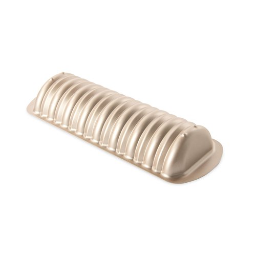 Nordic Ware Formed Cinnamon Bread and Almond Loaf Pan, 4 Cup, Golden Hour