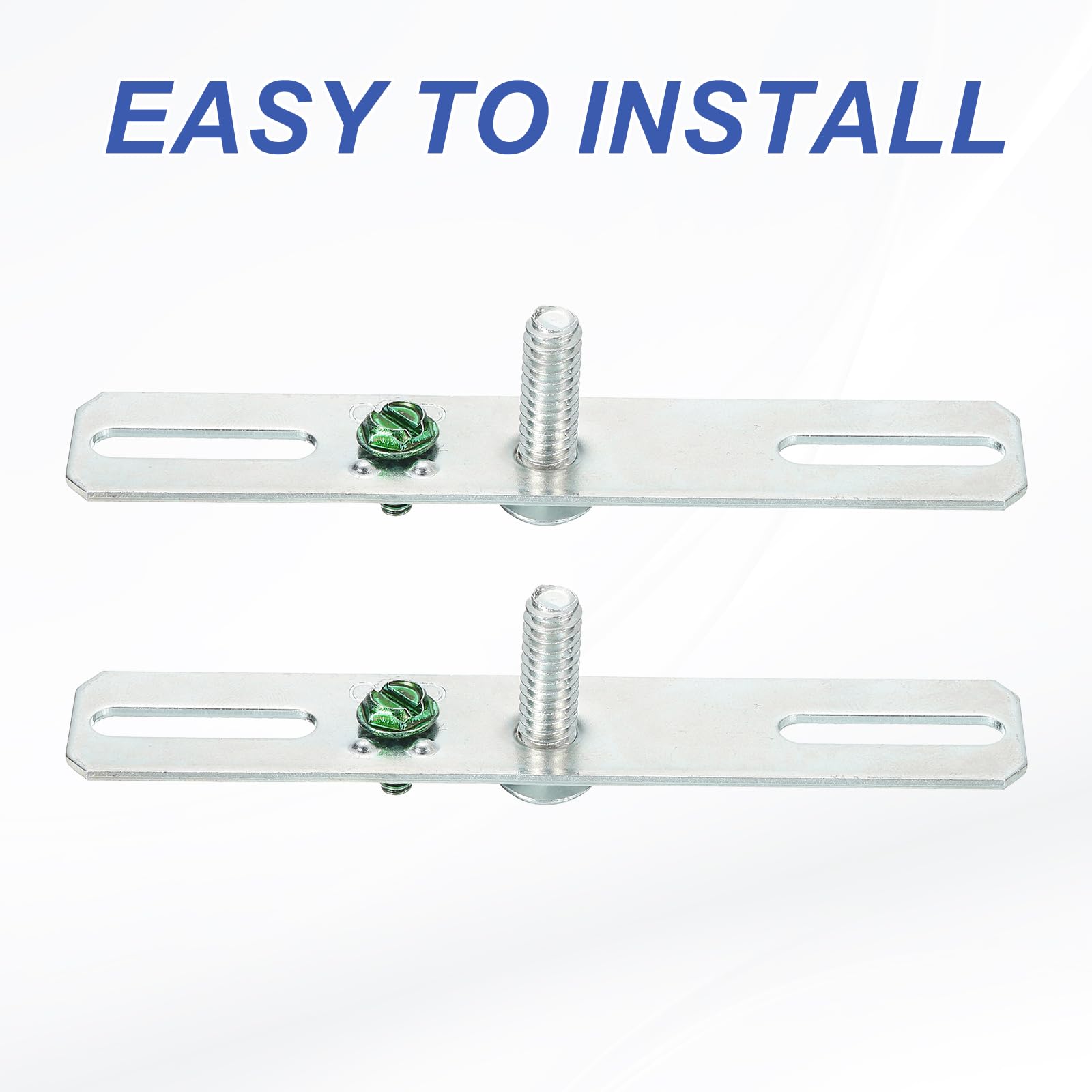 PATIKIL 4" Light Crossbar Kit, 4 Set Universal Light Fixture Mounting Bracket 1/4"-20 Tap Center Hole Ceiling Light Plate Canopy Hardware Set for Chandelier Wall Light, with Screw Pack