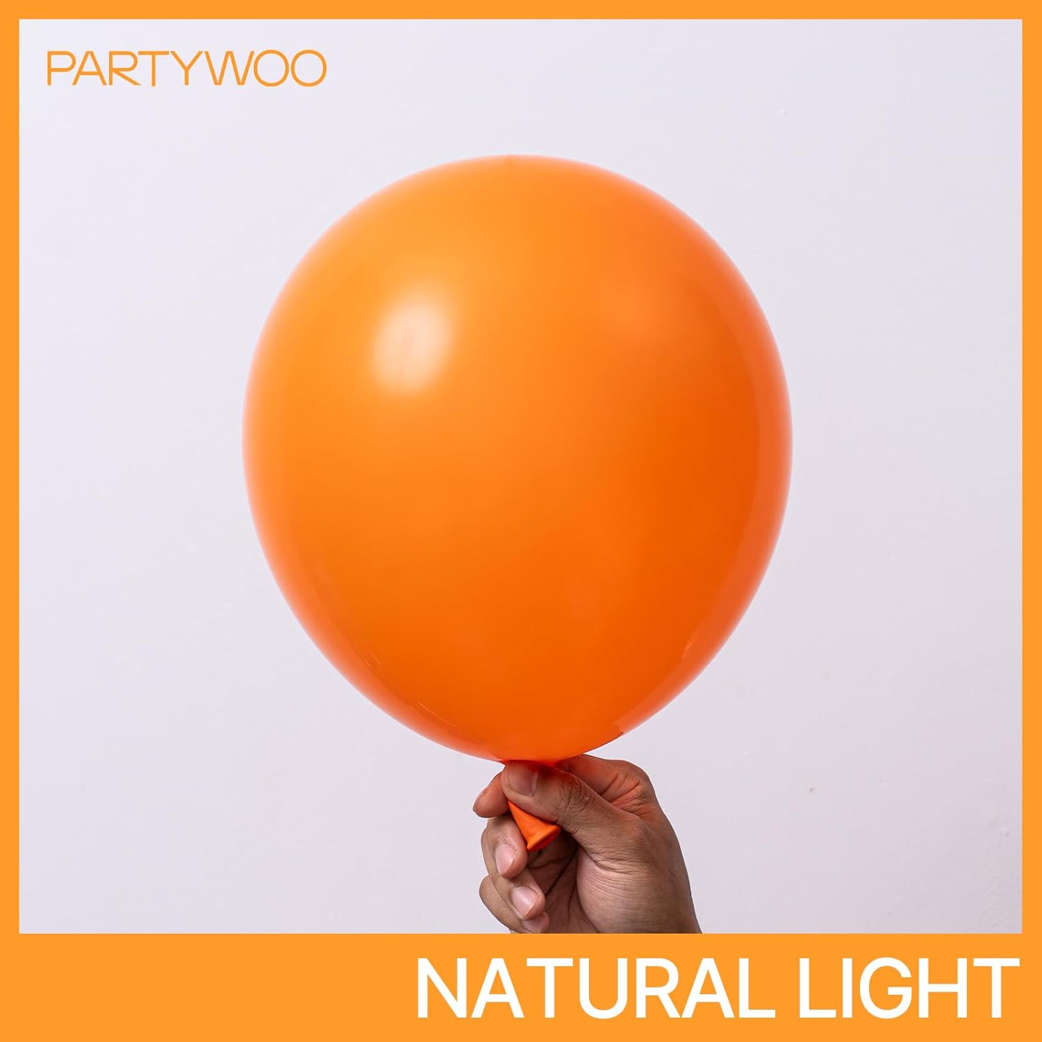 PartyWoo Orange Balloons - 100pcs 12 Inch Fall Latex Helium Balloons for Birthday & Baby Shower Decor
