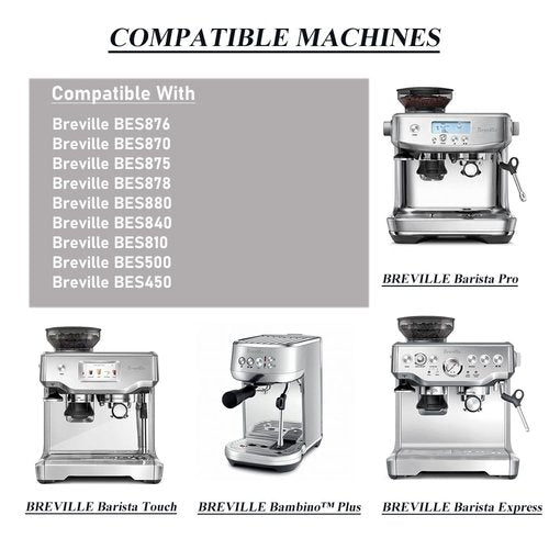 Dual Wall 2-Cup Filter Basket for Breville Espresso Machines,BES860XL/11.41, 54MM for BES870/875/876/880/878/500 bambino plus Barista Express/Pro/Touch Infuser Duo-Temp Pro