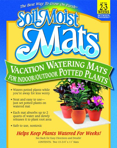 Soil Moist Vacation Watering Mats for Indoor & Outdoor Plants - 2 Count