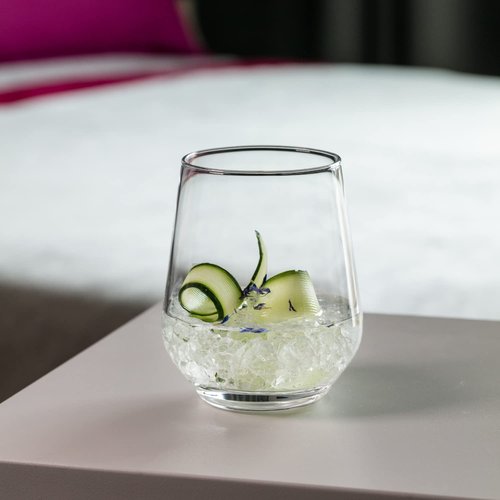 Krosno Water Drinking Glasses, Set of 6, 13.5 oz, Splendour Collection, Elegant Tumbler Collection, Ideal for Everyday Use and Entertaining, Lead-Free Crystalline, Dishwasher Safe, Made in Europe