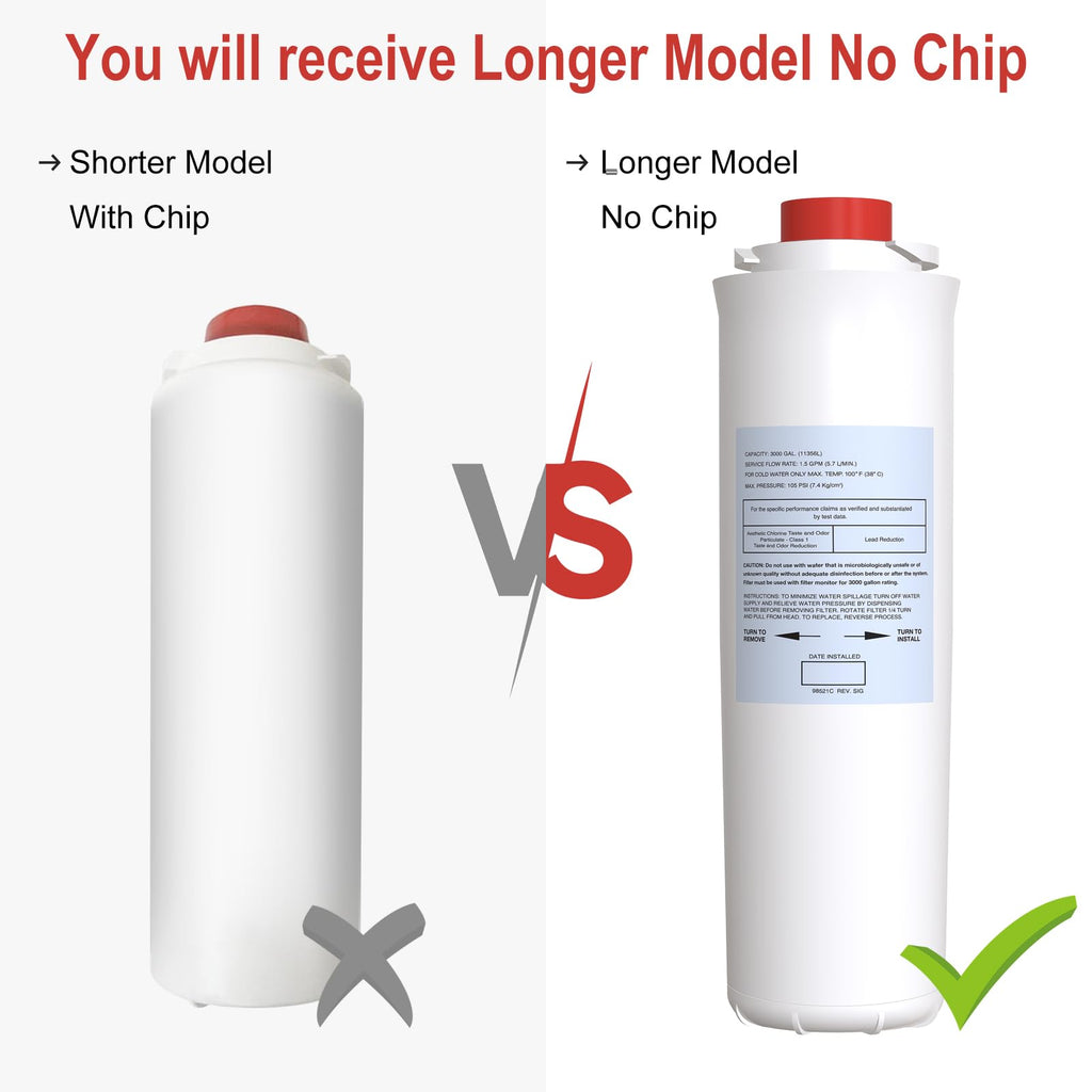51300C Filter Compatible with Elkay EzH2O, Replacement for Elkay 51300C (No Chip - 3 Pack)
