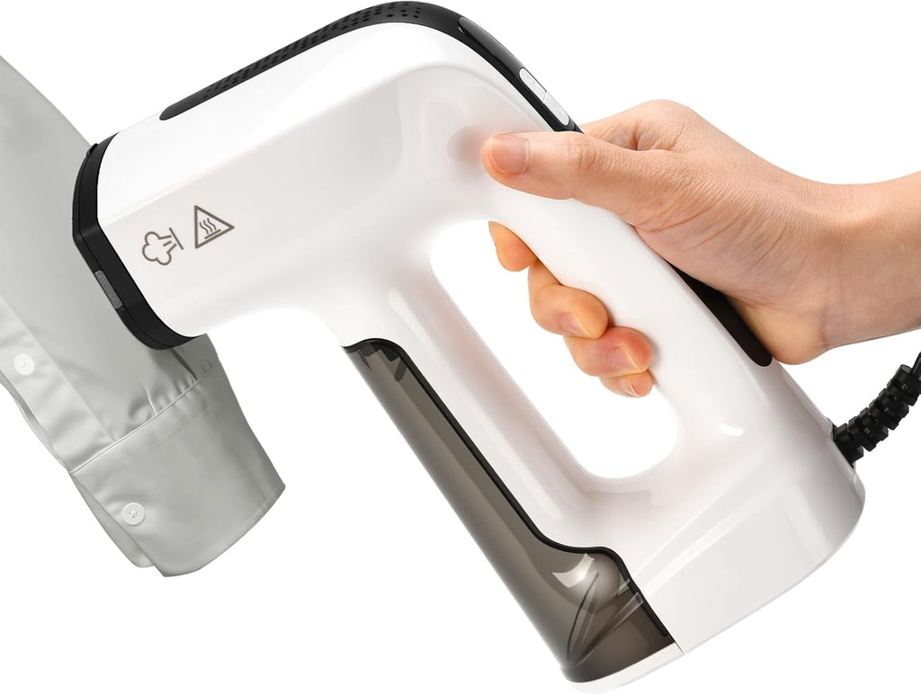 Skiennix Handheld Clothes Steamer - 3200Pa Dual Mode with LED Display, 160ml Tank - White