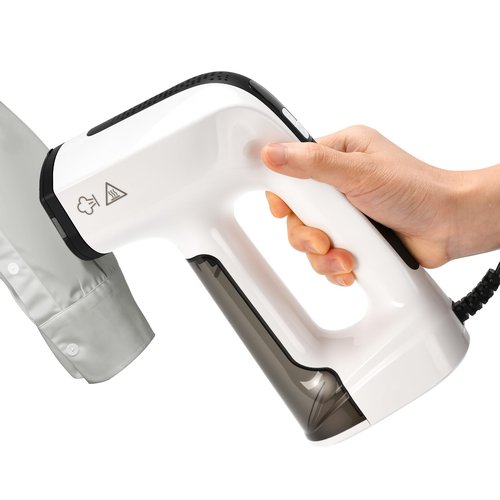 Vacuum Steamer for Clothes, 3200Pa Suction Handheld Clothes Steamer, Dual Mode, LED Display, Portable Travel Steamers for Clothes, Steaming & Ironing 2 In 1, 160ml Water Tank (for 110-120V) - White