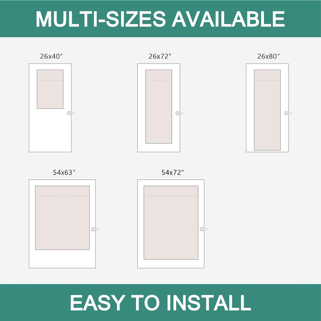 MIULEE French Door Curtains - Non-See-Through Privacy Light Filtering Sheer Drapes | White, 26 x 72 Inches, 2 Panels