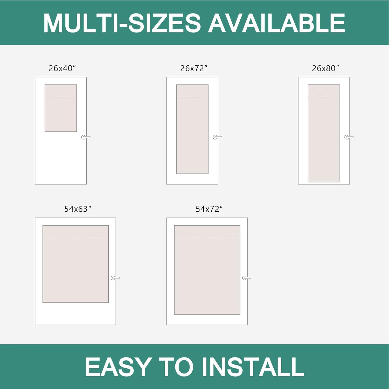 MIULEE French Door Curtains - Non-See-Through Privacy Light Filtering Sheer Drapes | White, 26 x 72 Inches, 2 Panels