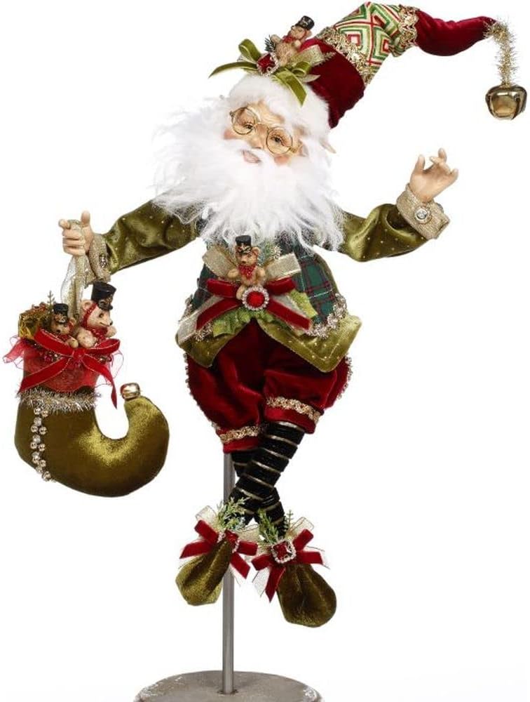 Mark Roberts Christmas 2023 North Pole Elf Stocking Maker - Medium 19 Inches