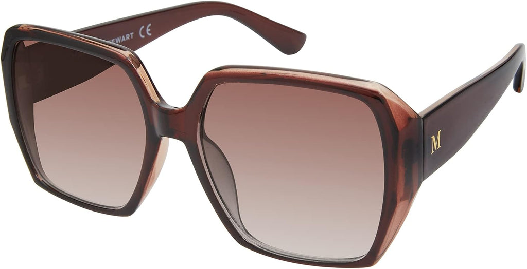 Martha Stewart Women's UV400 Protective Square Sunglasses - Timeless 58mm Gift for Her