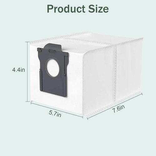 12-Pack 3.2L Dust Bags for DREAME X40 Ultra, X50 Ultra, L40 Ultra, L10s Ultra | Large Capacity Replacement Bags Compatible with X50, L50, L40s Ultra & Mova P10 Pro Ultra