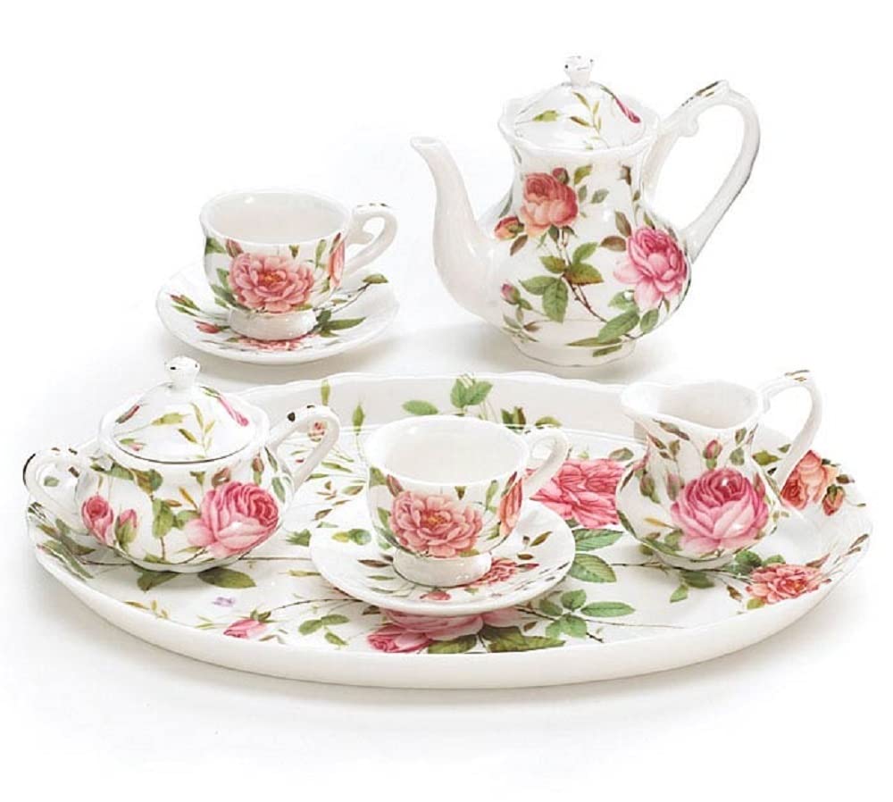 8 Piece Porcelain Mini Saddlebrooke Tea Set