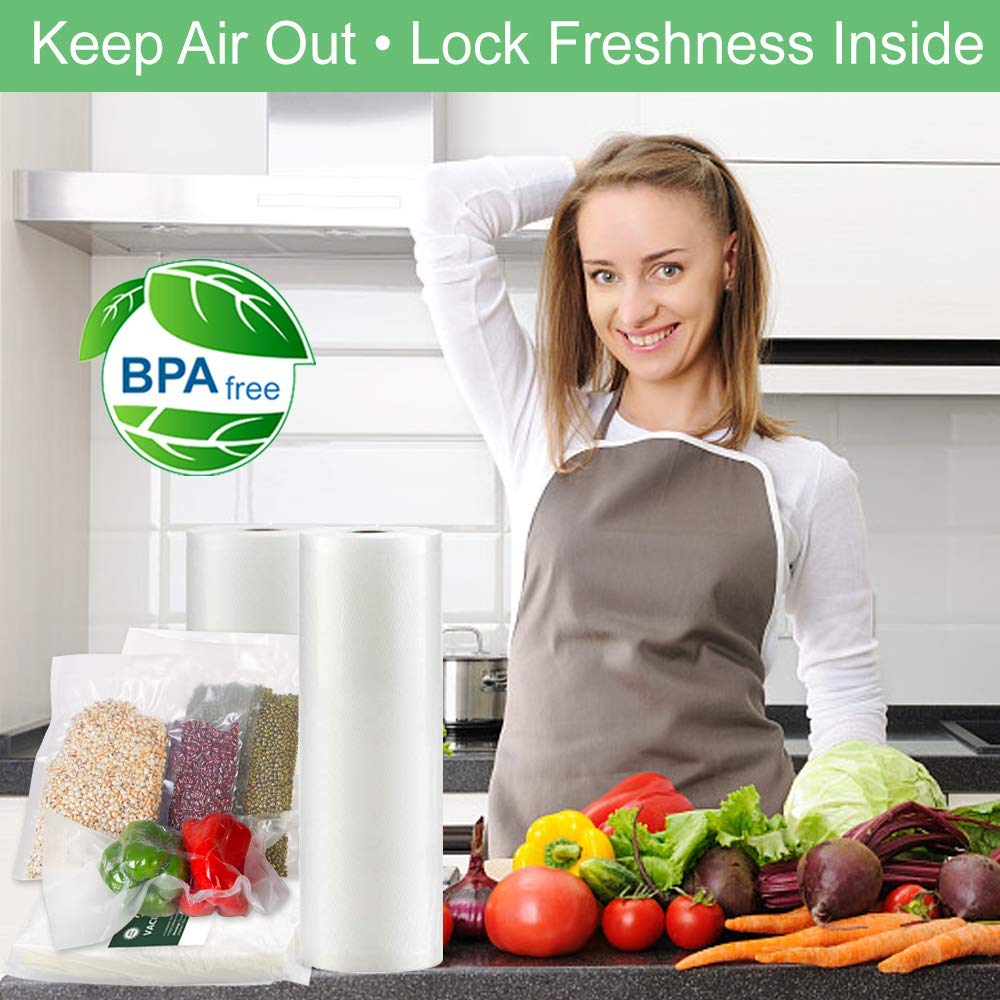 O2frepak 100 Count Big Size 14"x20" 8mil Vacuum Sealer Bags with BPA Free and Puncture Prevention,Vacuum Seal Freezer Bags,Great for Sous Vide Vaccume Sealer PreCut Bags