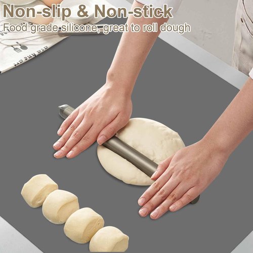 84''x24'' Large Silicone Mat for Kitchen Counter, Non-Slip Heat Resistant Countertop Protector, Waterproof Multipurpose Mat for Kitchen Island, Semitransparent
