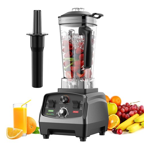 BioloMix Professional Countertop Blender - High Power 2200W Blender for Kitchen, Commercial, Smoothies, Frozen Fruits, Soup, Juice