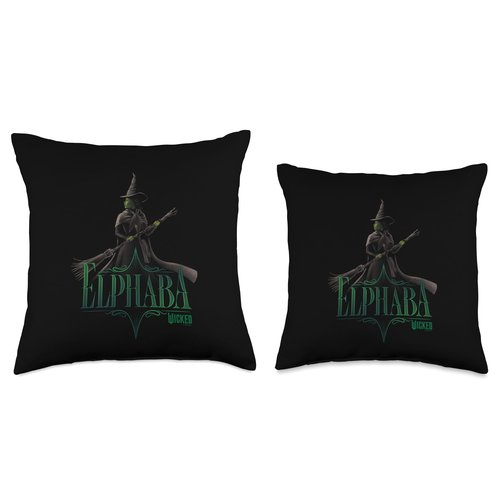Wicked Elphaba Defying Pose Throw Pillow